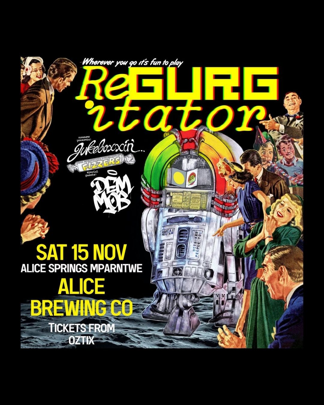 regurgitator live at the alice springs brewery on nov 15