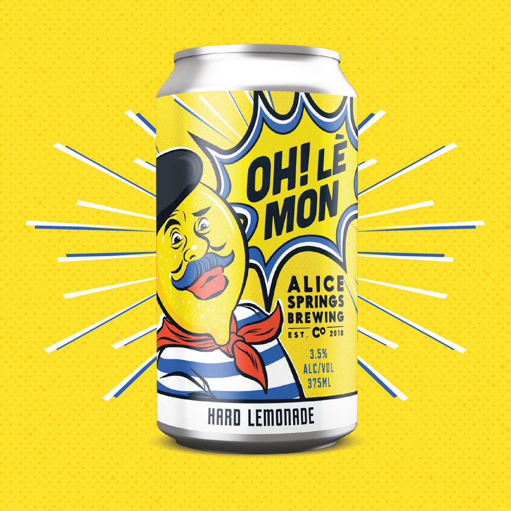 alice springs brewery oh lemon hard lemonade can 