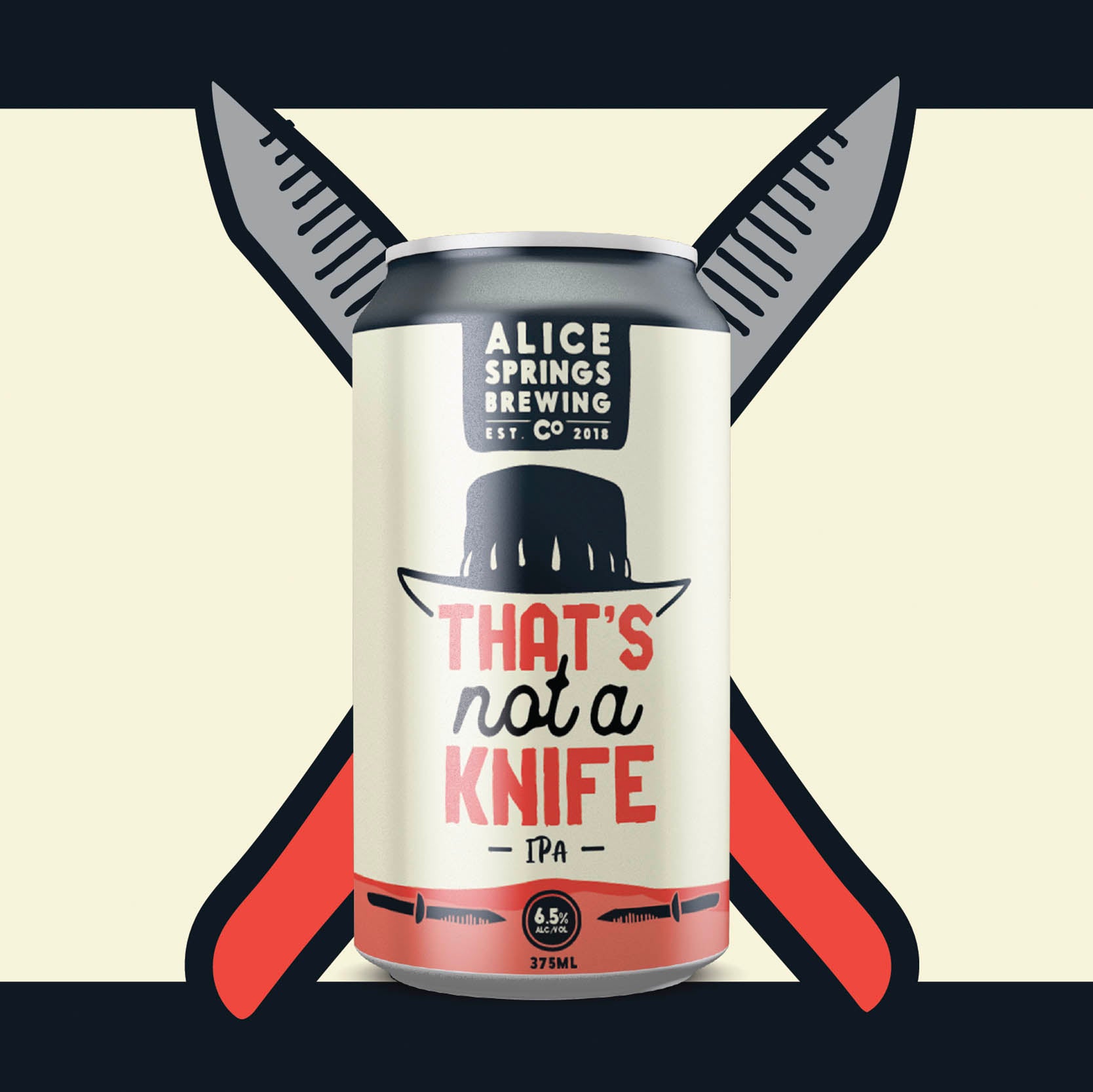 alice springs brewery thats not a knife ipa can
